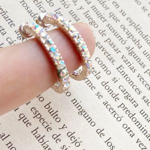 ROSE GOLD DIAMOND PAVE SMALL HOOPS